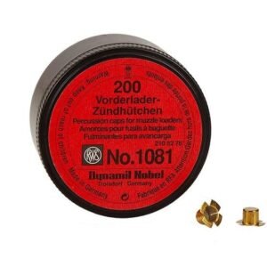 RWS Percussion Caps 1081 Flanged (Top Hat) 200 Pack