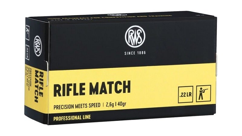 RWS 22LR Rifle Match 40gr LRN 50 Pack - Image 2