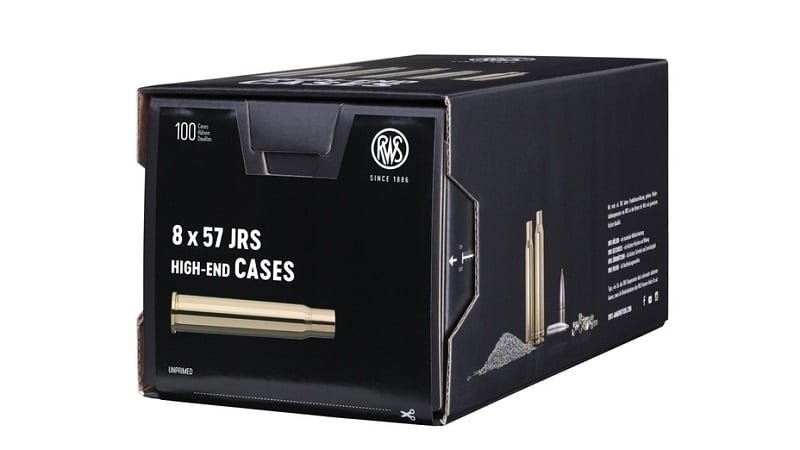 RWS Unprimed Brass 8×57 JRS 100 Pack (not 8mm Mauser)