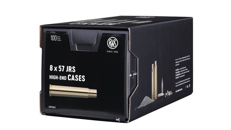 RWS Unprimed Brass 8×57 JRS 100 Pack (not 8mm Mauser) - Image 2