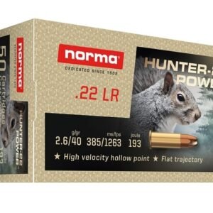 NORMA 22LR Hunter-22 Power 40gr High Velocity HP 50 Pack