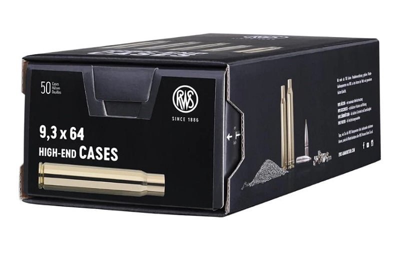 RWS Unprimed Brass 9.3×64 50 Pack