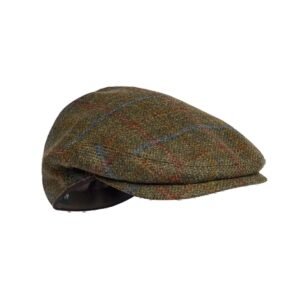 BERETTA St James Cap Light Green & Red Check