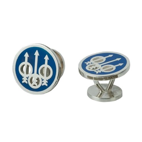 BERETTA Cufflinks Blue & Silver