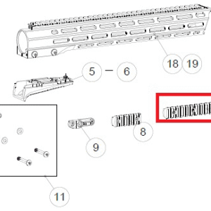 SAKO M-LOK Picatinny Accessory Rail L (11 slots)
