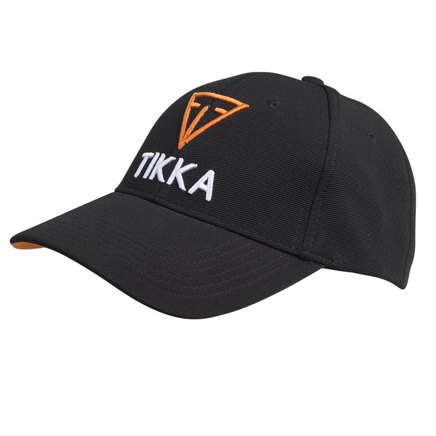 TIKKA Tikka Black Cap 3D Logo (Orange/White)